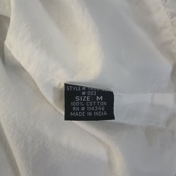 Sele White M Bubble Skirt A Line Pleated Zip - Picture 9 of 9